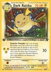 Dark Raichu - 83/82 - Secret Rare Holo - 1st Edition